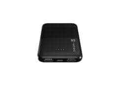 Natec powerbank TREVI COMPACT 5000 mA 2X USB-A + 1X USB-C, črna