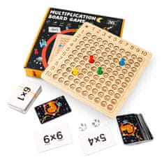 Lesena tabela za učenje množenja, matematična otroška igra - Montessori