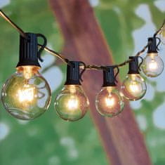Cool Mango Zunanje viseče lučke, ambientalna svetlobna veriga za vrt ali teraso (25 žarnic) - Stringy