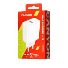 Canyon H-12 hišni polnilec, 18 W, QC 3.0, USB-A (CNE-CHA12W)