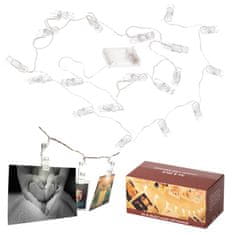 Ikonka LED luči za fotografiranje 1,5 m 10LED topla bela
