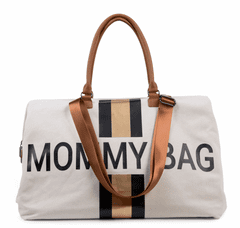 Childhome Previjalna torba Mommy Bag Umazano bela / Črno zlato