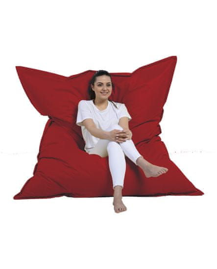 Atelier Del Sofa Vrtna vreča Bean Bag, velikanska blazina 140x180 - rdeča