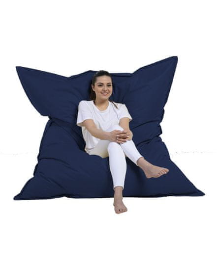 Atelier Del Sofa Vrtna vreča Bean Bag, velikanska blazina 140x180 - temno modra