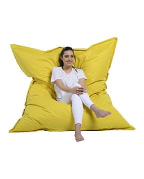 Atelier Del Sofa Vrtna vreča Bean Bag, velikanska blazina 140x180 - rumena