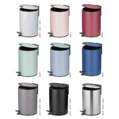 Kela Koš za smeti Mats srebrna mat 12l KL-10643