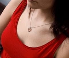Beneto Čudovita srebrna ogrlica s srcem AGS1535/47