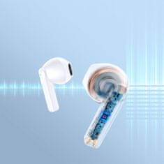 Joyroom JR-TL11 TWS brezžične slušalke, ENC, belo