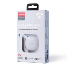 Joyroom JR-TL11 TWS brezžične slušalke, ENC, belo