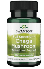 Swanson Goba Chaga, 400 mg, 60 kapsul