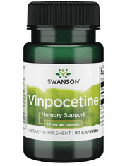 Swanson Vinpocetin (podpora za spomin), 10 mg, 90 kapsul