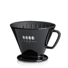 Kela Filter za kavo porcelan Excelsa L črn KL-12493