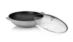Kela Litoželezni vok s pokrovom CALIDO 36 cm siv KL-12610