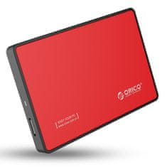 Orico ohišje za 2,5-palčni zunanji disk ssd/hdd, sata iii (rdeče)