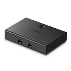 Ugreen stikalo kvm usb 2x1 30345 usb 2.0 (črno)