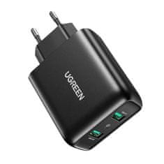 Ugreen omrežni polnilec 2xusb-a, 18w, pd3.0, eu (črn)