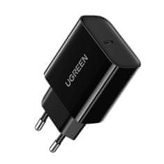 Ugreen eu omrežni polnilec USB-c, 20 W, pd3.0 (črn)