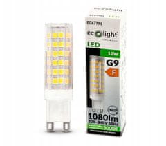 ECOLIGHT LED žarnica - G9 - 12W - topla bela