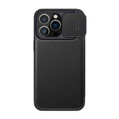 Nillkin Qin Pro usnjeni ovitek za iPhone 14 Pro Max (črn)