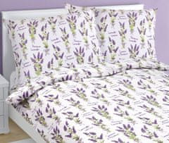 Bombažno posteljno perilo - 140x220, 70x90 cm - Lavender
