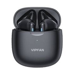 slomart brezžične slušalke tws vipfan t06, bluetooth 5.0 (črne)