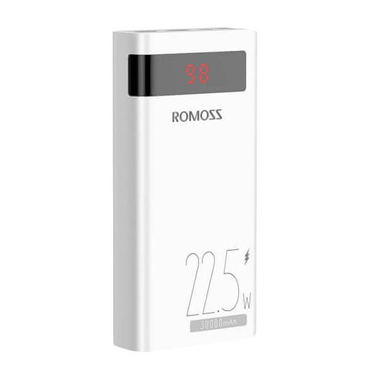 Romoss Powerbank SENSE8PF 30000 mAh, 22,5 W (bela)