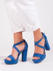 Amiatex Ženski sandal 92741, odtenki modre, 36