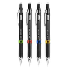 EASY OUTLINE Mikro svinčnik z radirko, 0,5 mm, 24 kosov v pakiranju, rumeno-zeleno-modro-rdeča