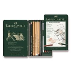 Faber-Castell Grafitni svinčnik Pitt Monochrome - komplet 12 kosov
