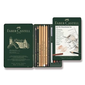 Faber-Castell Grafitni svinčnik Pitt Monochrome - komplet 12 kosov