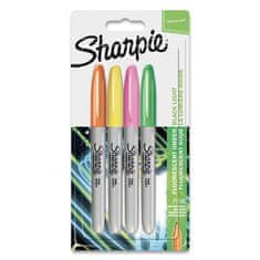 Sharpie Permanentni marker Neon - komplet 4 barv