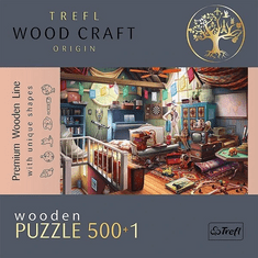 Trefl Wood Craft Izvor Puzzle Zakladi na podstrešju 501 kosov