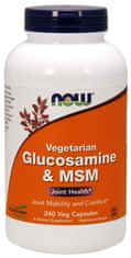 NOW Foods Vegetarijanski glukozamin &amp; MSM, 240 rastlinskih kapsul