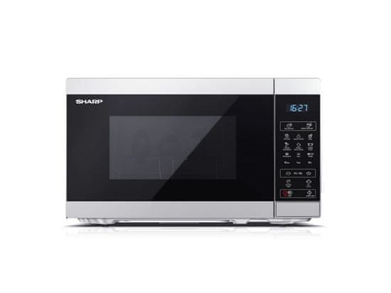 Sharp MG02E-S mikrovalovna pečica z žarom, 20 l, srebrna