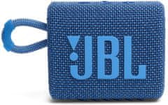 JBL GO3 Eco prenosni zvočnik, moder