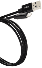 Canyon MFI-3 Lightning kabel, 12 W, 1 m, črn (CNS-MFIC3B)