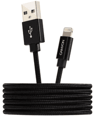 Canyon MFI-3 Lightning kabel, 12 W, 1 m, črn (CNS-MFIC3B)