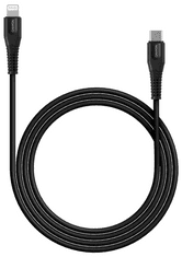 Canyon MFI-4 Tip C v Lightning kabel, 1.2 m, črn (CNS-MFIC4B)