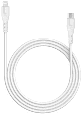 Canyon MFI-4 Tip C v Lightning kabel, 1.2 m, bel (CNS-MFIC4W)