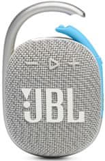JBL Clip4 Eco prenosni zvočnik, bel
