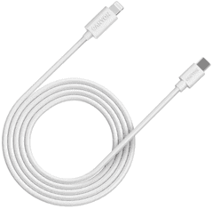 Canyon CFI-12 USB-C -Lightning kabel , PD 20W, bel (CNE-CFI12W)