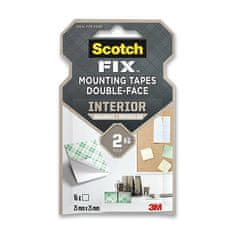 3M Obojestransko lepilni montažni kvadratki Scotch kvadratki 25 x 25 mm, 16 kosov