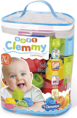 Clementoni Soft Clemmy Komplet 24 mehkih kock v plastični vrečki