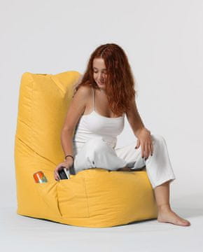 Atelier Del Sofa Vrtna vreča Bean Bag, Diamond - rumena