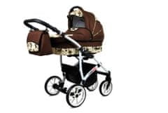 Babylux Largo Brown Owl | 2v1 Kombinirani Voziček kompleti | Otroški voziček + Carrycot