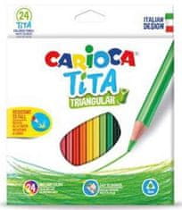 Carioca Barvice Tita trikotne oblike 24 kosov 