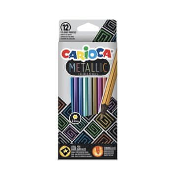 Carioca Barvice Metallic klasične šestkotne 12 kosov