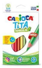 Carioca Barvice Tita trikotne maxi 12 kosov 