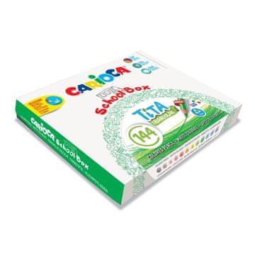 Carioca Barvice Tita trikotne maxi Schoolbox 144 kosov