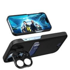 HURTEL Usnjen ovitek s stojalom za Samsung Galaxy S23+ - črn